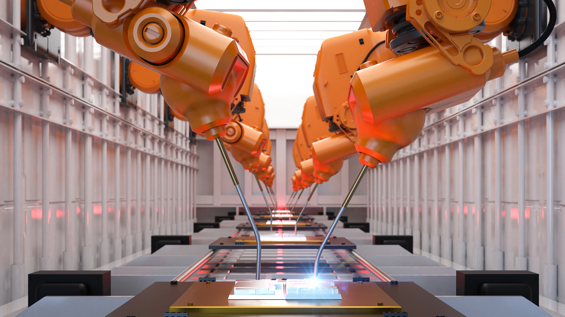 Modern Industrial Manufacturing Facility with AI-Powered Operations